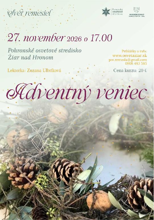 Svet remesiel – Adventný veniec