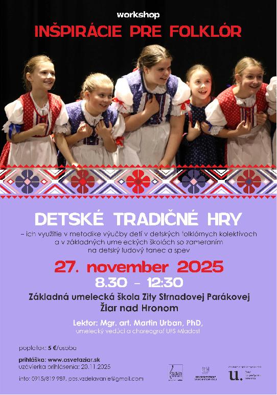 Inšpirácie pre folklór - detské tradičné hry