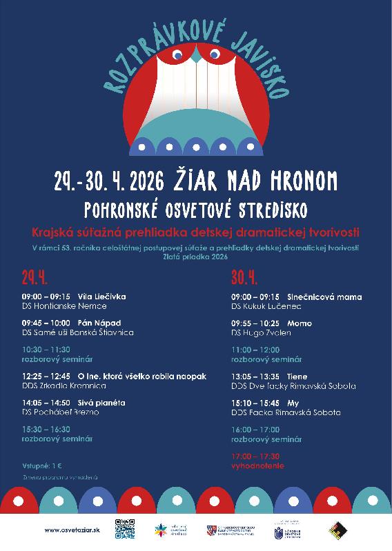 Rozprávkové javisko 2026 Krajská súťažná prehliadka