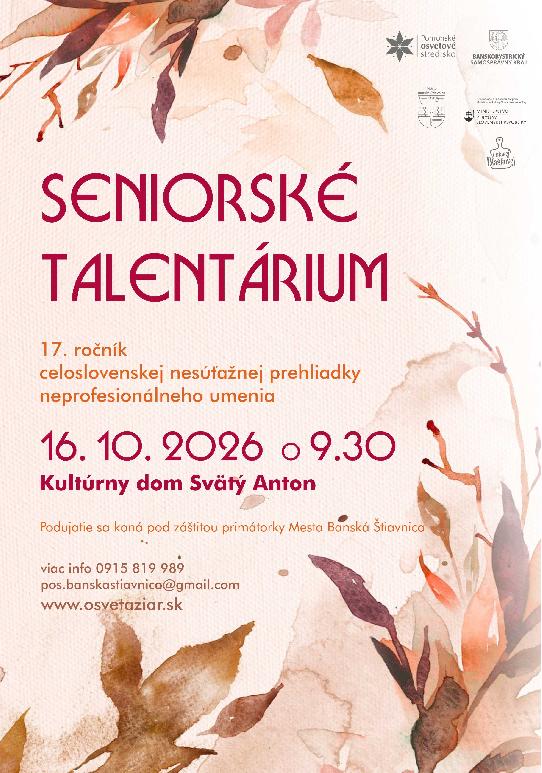 Seniorské talentárium 2026