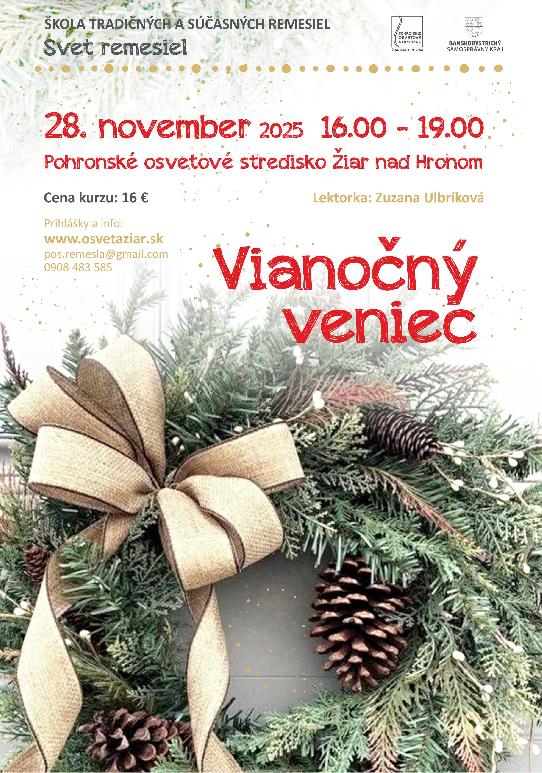 Svet remesiel – Vianočný veniec 