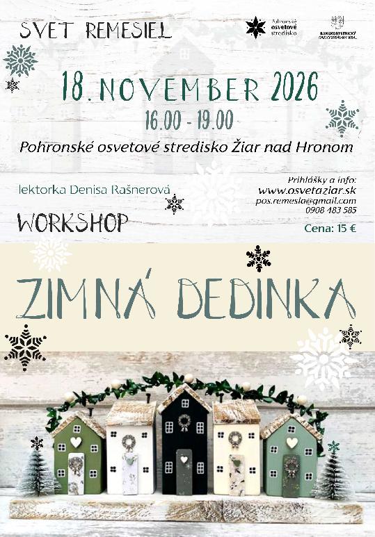 Svet remesiel – Zimná dedinka