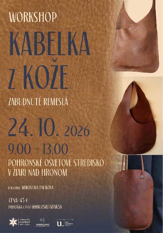 Zabudnuté remeslá – Kabelka z kože