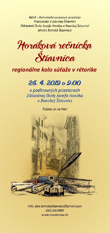 Horáková rečnícka Štiavnica 2019