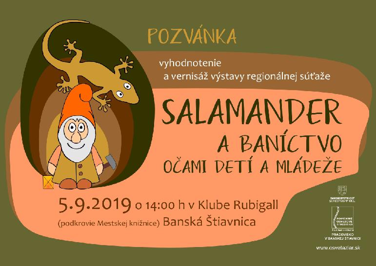 Salamander a baníctvo očami detí a mládeže 2019