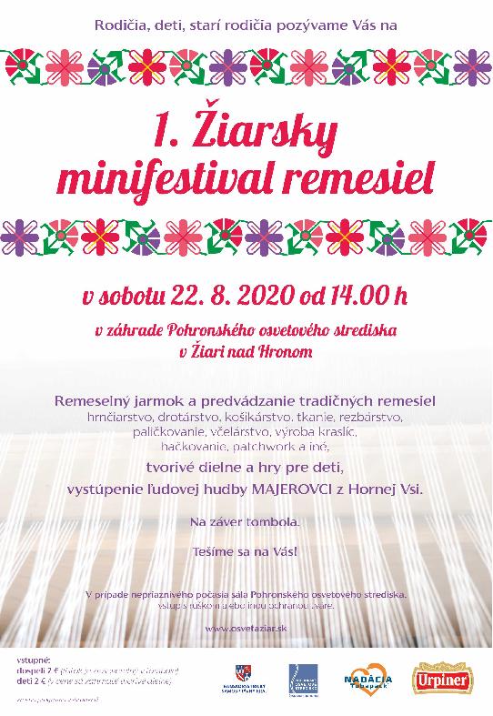 1. Žiarsky minifestival remesiel