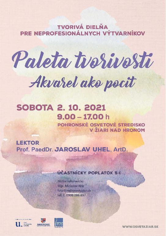 Paleta tvorivosti - akvarel ako pocit