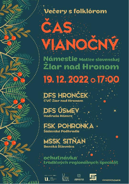 Večery s folklórom Čas vianočný